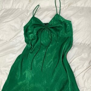 Elegant Green Zara  Dress